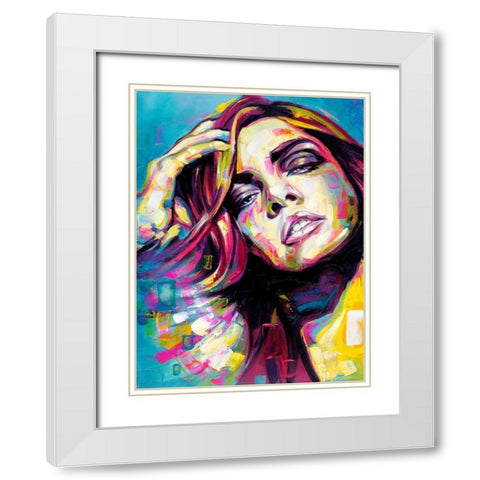 Laundry White Modern Wood Framed Art Print with Double Matting by Grey, James