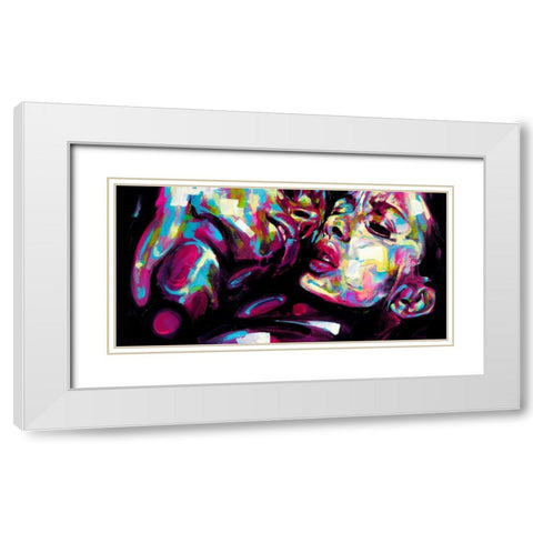 Passion White Modern Wood Framed Art Print with Double Matting by Grey, James