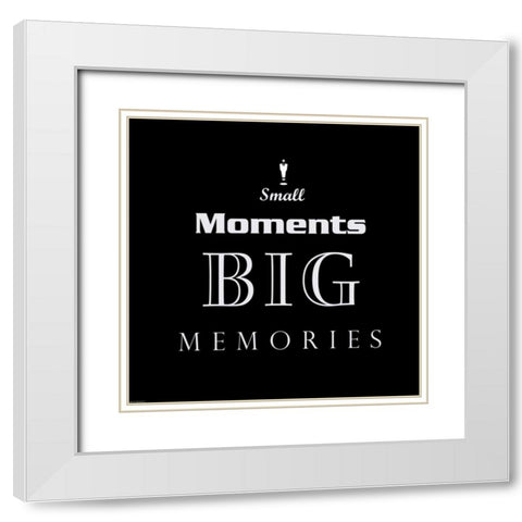 Small Moments White Modern Wood Framed Art Print with Double Matting by GraphINC