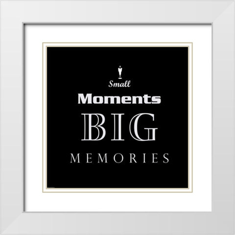 Small Moments White Modern Wood Framed Art Print with Double Matting by GraphINC