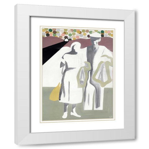 The Journey White Modern Wood Framed Art Print with Double Matting by Olesen, Nicolai Kubel