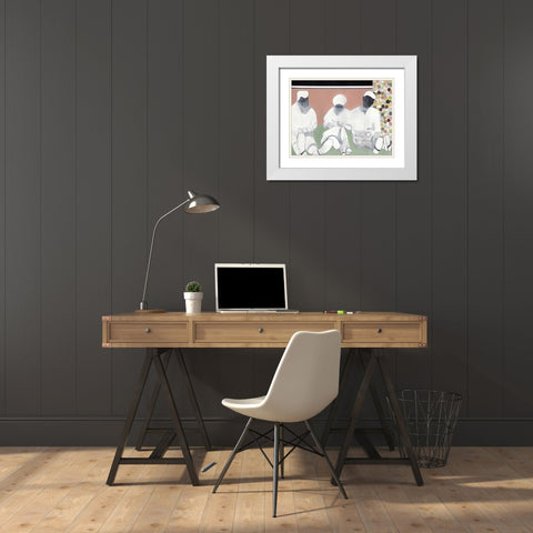 Readable White Modern Wood Framed Art Print with Double Matting by Olesen, Nicolai Kubel