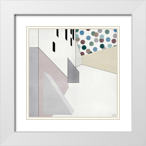 Perspektive II White Modern Wood Framed Art Print with Double Matting by Olesen, Nicolai Kubel