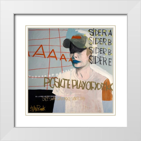 Sider A White Modern Wood Framed Art Print with Double Matting by Punk, Sean