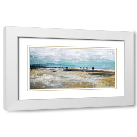Beach III White Modern Wood Framed Art Print with Double Matting by Summer, Clara