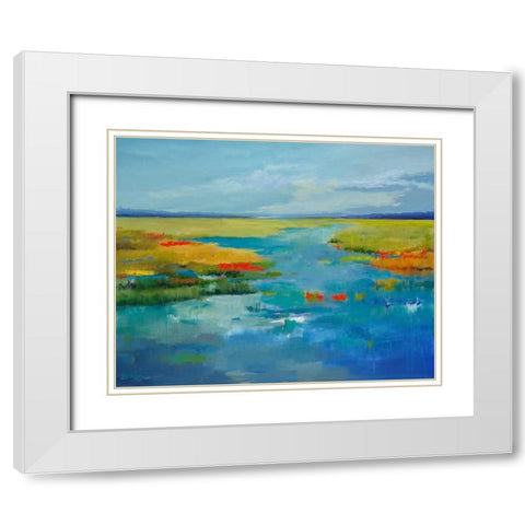 Come Away With Me White Modern Wood Framed Art Print with Double Matting by Jackson, Victoria