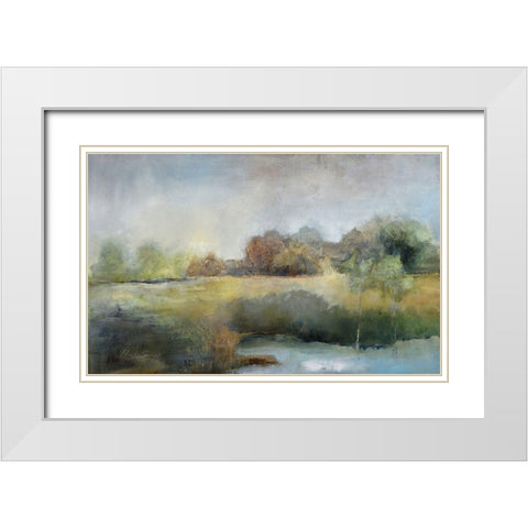 A Chill in the Air White Modern Wood Framed Art Print with Double Matting by Jennings, J Austin