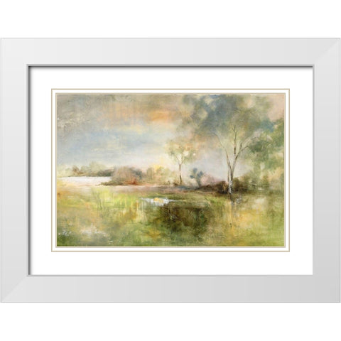Reflection of June White Modern Wood Framed Art Print with Double Matting by Jennings, J Austin