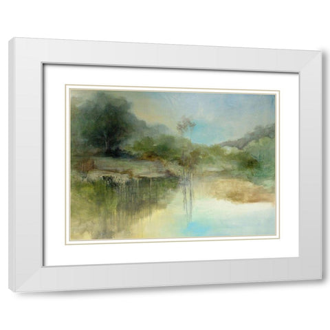 The Lazy Day White Modern Wood Framed Art Print with Double Matting by Jennings, J Austin