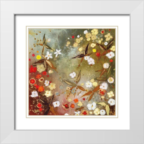 Gardens in the Mist XIII White Modern Wood Framed Art Print with Double Matting by Koury, Aleah