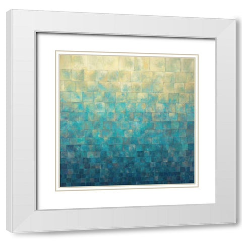 Cascade White Modern Wood Framed Art Print with Double Matting by Kroner, Janelle