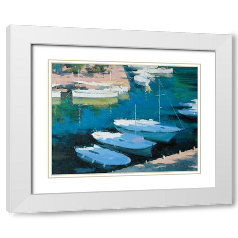Marina 16 White Modern Wood Framed Art Print with Double Matting by Krioutchkov, Alex Hook