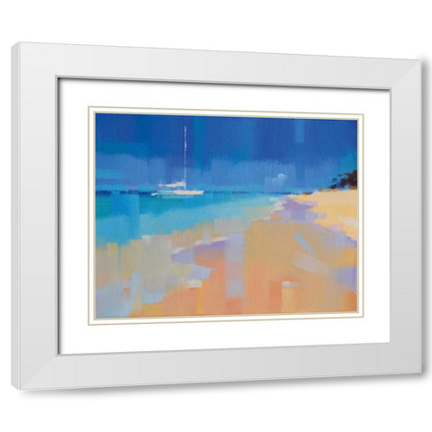 Sound of Paradise White Modern Wood Framed Art Print with Double Matting by Krioutchkov, Alex Hook