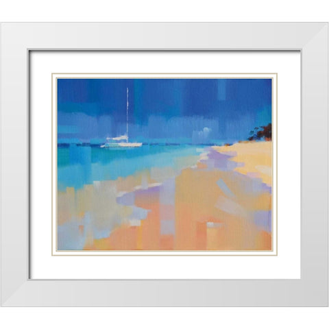 Sound of Paradise White Modern Wood Framed Art Print with Double Matting by Krioutchkov, Alex Hook