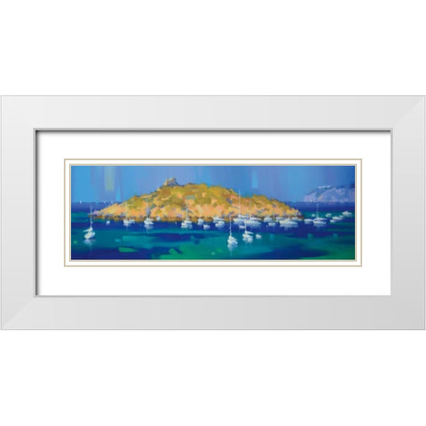 Island White Modern Wood Framed Art Print with Double Matting by Krioutchkov, Alex Hook