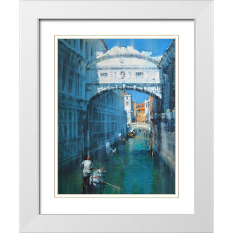 Venice II White Modern Wood Framed Art Print with Double Matting by Krioutchkov, Alex Hook