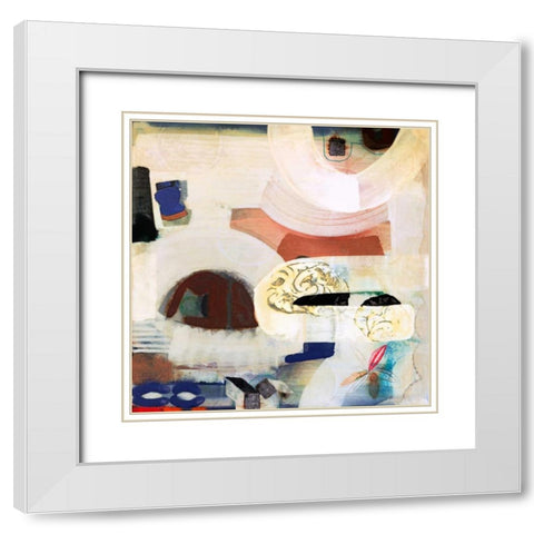Brain Freeze 2 White Modern Wood Framed Art Print with Double Matting by Koury, Aleah