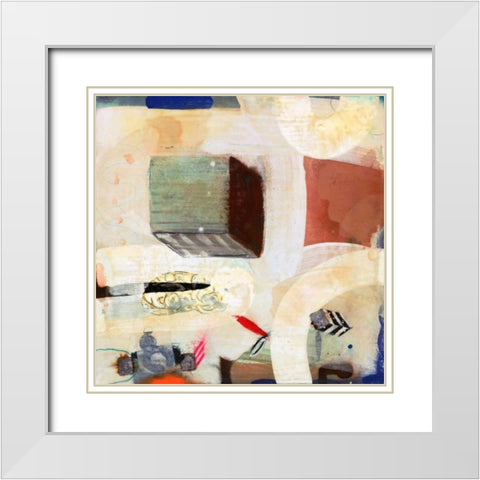 Brain Freeze 3 White Modern Wood Framed Art Print with Double Matting by Koury, Aleah