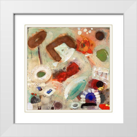 When We Think 1 White Modern Wood Framed Art Print with Double Matting by Koury, Aleah