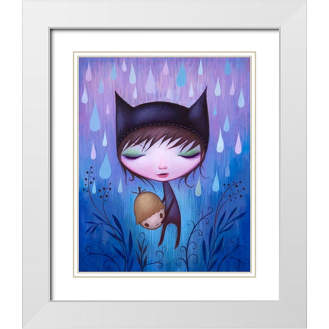 Carry Me Forever White Modern Wood Framed Art Print with Double Matting by Ketner, Jeremiah