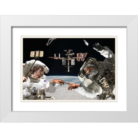 Photo Op White Modern Wood Framed Art Print with Double Matting by Kite, Barry