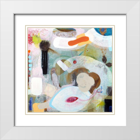 Changed My Mind 5 White Modern Wood Framed Art Print with Double Matting by Koury, Aleah