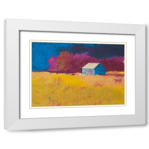 Early Fall near Roanoke White Modern Wood Framed Art Print with Double Matting by Kelly, Mike