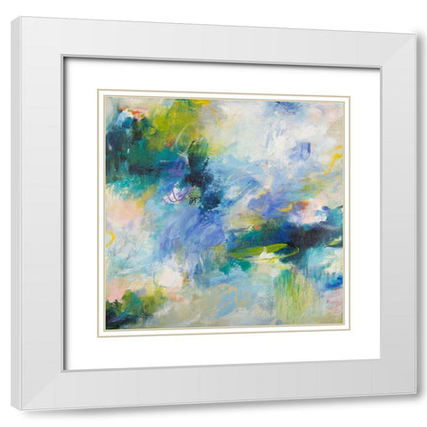 Endless Summer Series No. 2 White Modern Wood Framed Art Print with Double Matting by Koelman, Hilma