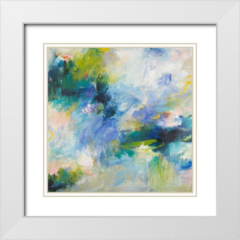 Endless Summer Series No. 2 White Modern Wood Framed Art Print with Double Matting by Koelman, Hilma