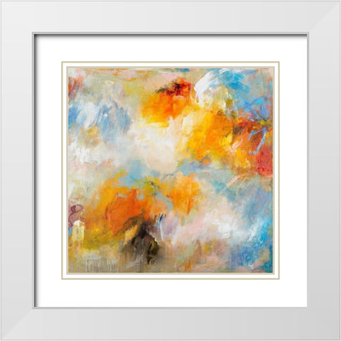 Endless Summer Series No. 3 White Modern Wood Framed Art Print with Double Matting by Koelman, Hilma