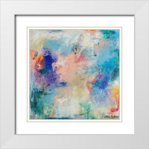 Morning Reflections White Modern Wood Framed Art Print with Double Matting by Koelman, Hilma