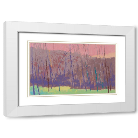 Early Morning White Modern Wood Framed Art Print with Double Matting by Kelly, Mike