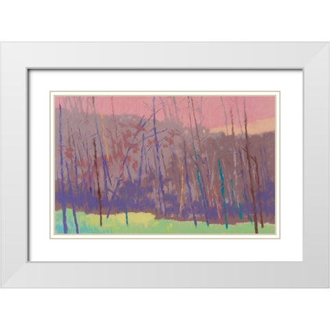 Early Morning White Modern Wood Framed Art Print with Double Matting by Kelly, Mike