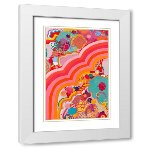 Sugar Crash White Modern Wood Framed Art Print with Double Matting by Kleinpeter, Maggie