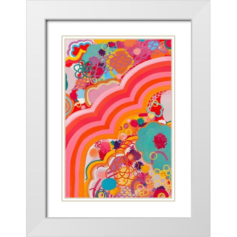 Sugar Crash White Modern Wood Framed Art Print with Double Matting by Kleinpeter, Maggie
