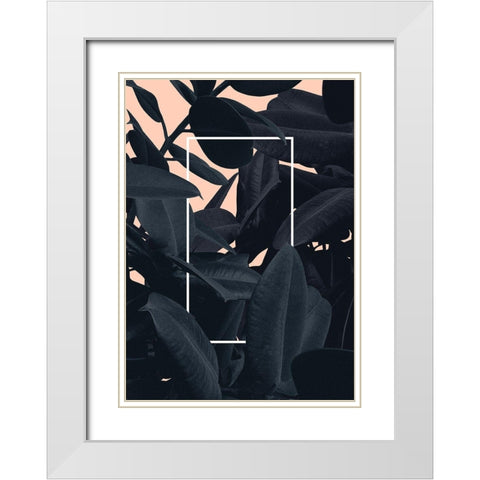 Purpose White Modern Wood Framed Art Print with Double Matting by Kastl-Lungberg, Hanna