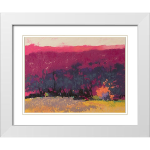 Glow White Modern Wood Framed Art Print with Double Matting by Kelly, Mike