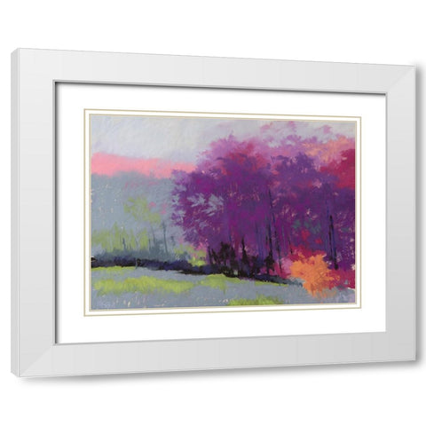 Pantone Woods White Modern Wood Framed Art Print with Double Matting by Kelly, Mike