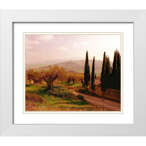 Toscana, Italia No. 709 White Modern Wood Framed Art Print with Double Matting by Klug, Alan
