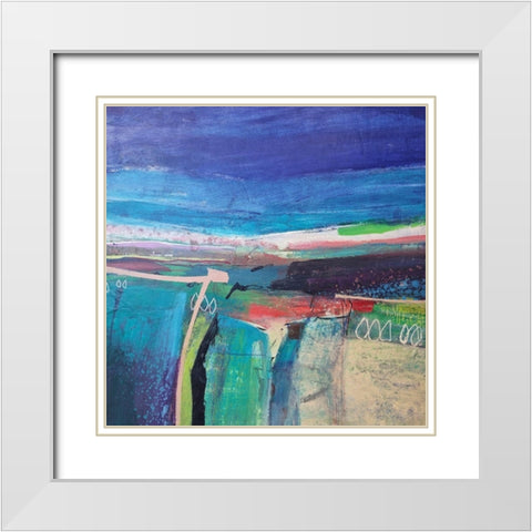 Flying Low No. 3 White Modern Wood Framed Art Print with Double Matting by Kinmont, Andrew