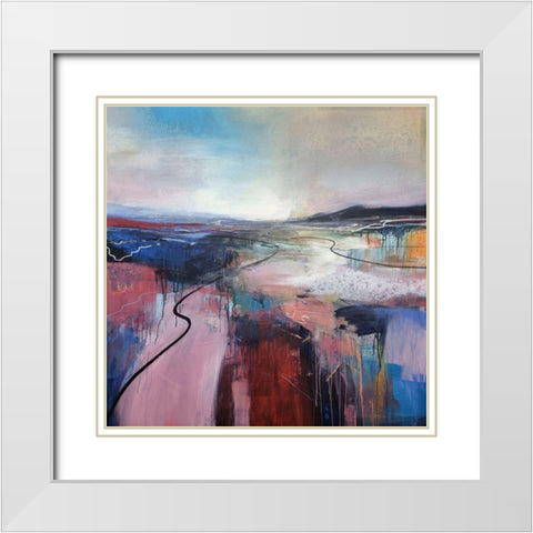 Ill Meet You On The Estuary White Modern Wood Framed Art Print with Double Matting by Kinmont, Andrew