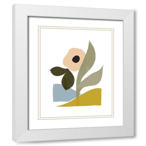 Growth White Modern Wood Framed Art Print with Double Matting by Kopcik, Emily