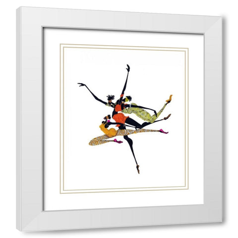 Soar White Modern Wood Framed Art Print with Double Matting by Kelly, Shan