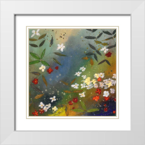 Gardens in the Mist II White Modern Wood Framed Art Print with Double Matting by Koury, Aleah