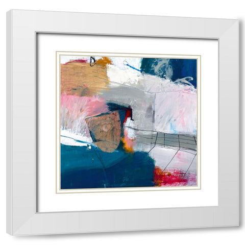 Ice White Modern Wood Framed Art Print with Double Matting by Lauzon, Danielle