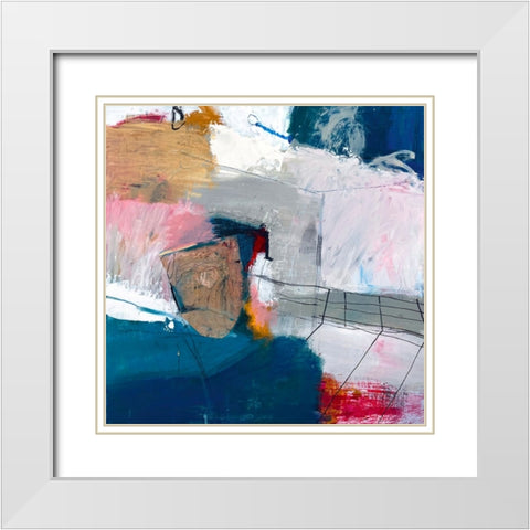 Ice White Modern Wood Framed Art Print with Double Matting by Lauzon, Danielle
