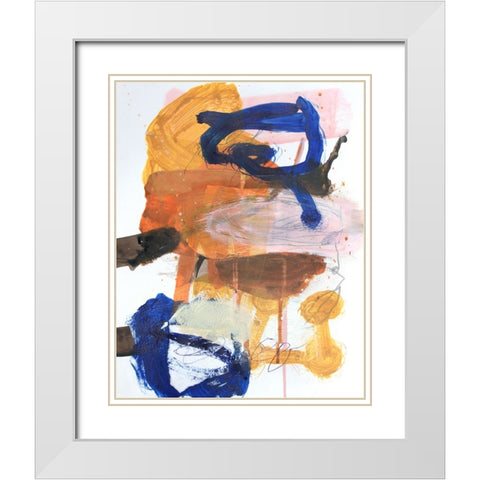 Imagine I was There No. 1 White Modern Wood Framed Art Print with Double Matting by Lauzon, Danielle