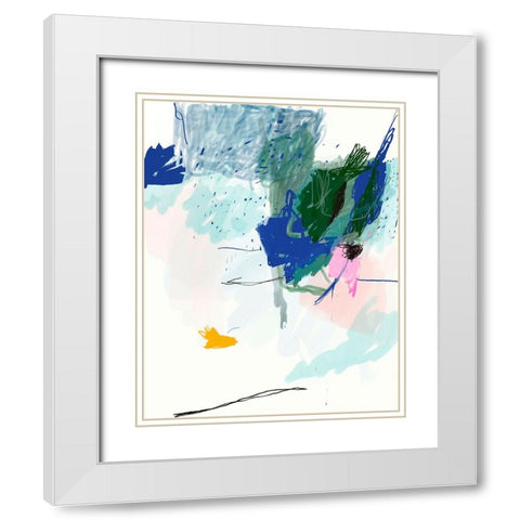 Lost in The Lightness White Modern Wood Framed Art Print with Double Matting by Lauzon, Danielle
