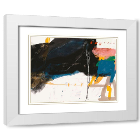 When Answers Donâ€™t Come White Modern Wood Framed Art Print with Double Matting by Lauzon, Danielle