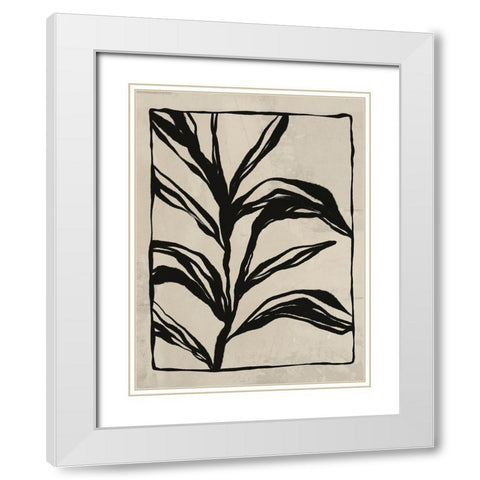 Garden 2 White Modern Wood Framed Art Print with Double Matting by LivinLi